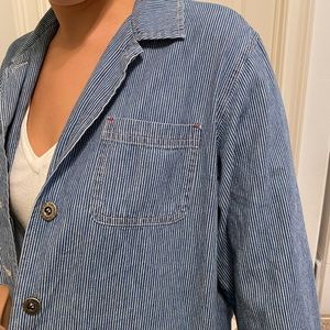 Striped denim Jacket